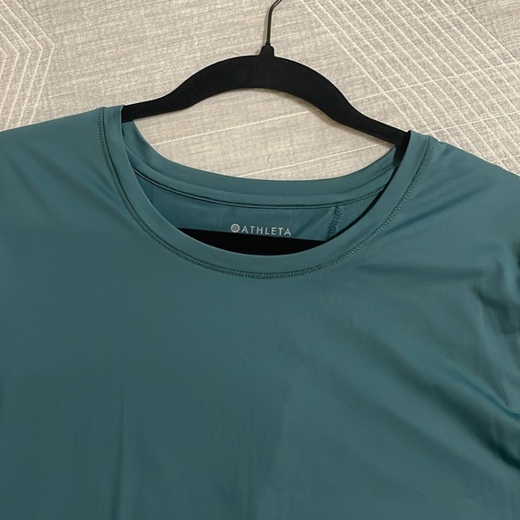 Athleta Sunlover UPF Tulip Back Top Women’s XL Dark Jade Sun Protection Swim Top - Picture 13 of 14